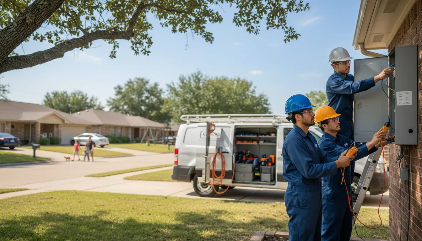 Certified electrician providing emergency electrical services in Putnam, TX